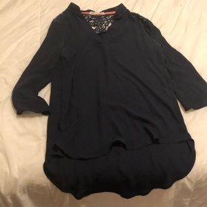 Navy blouse